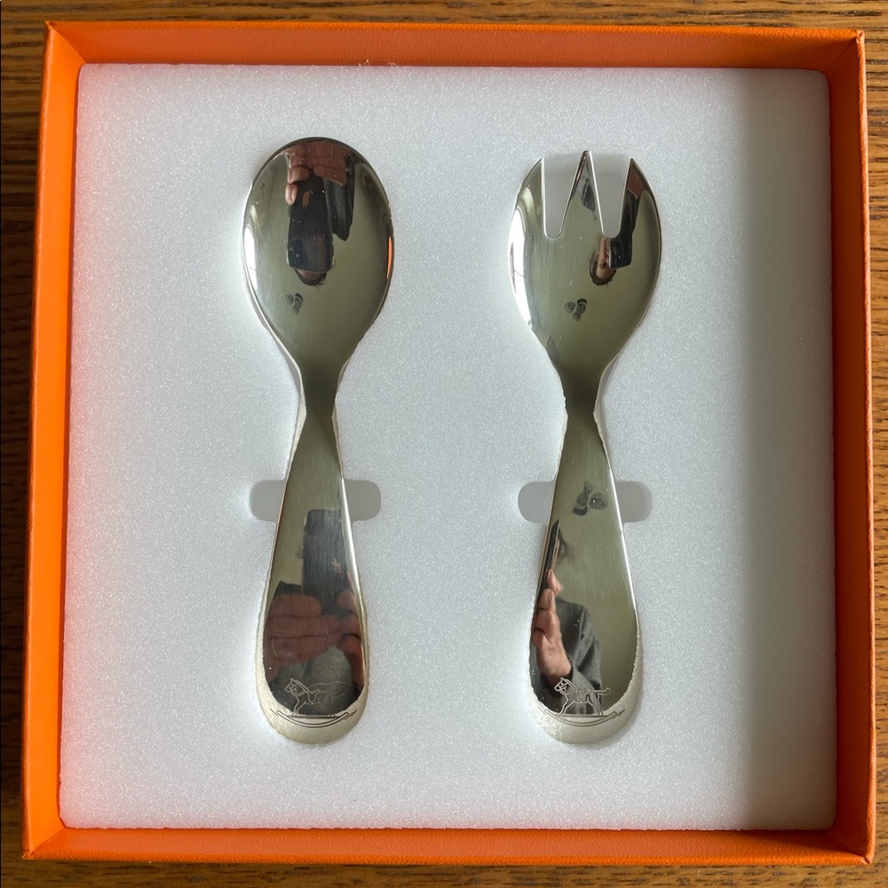 Hermès Baby Spoon and Fork